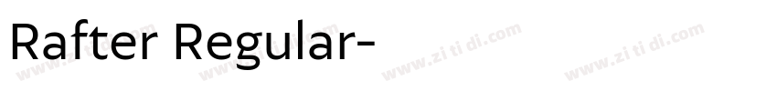 Rafter Regular字体转换